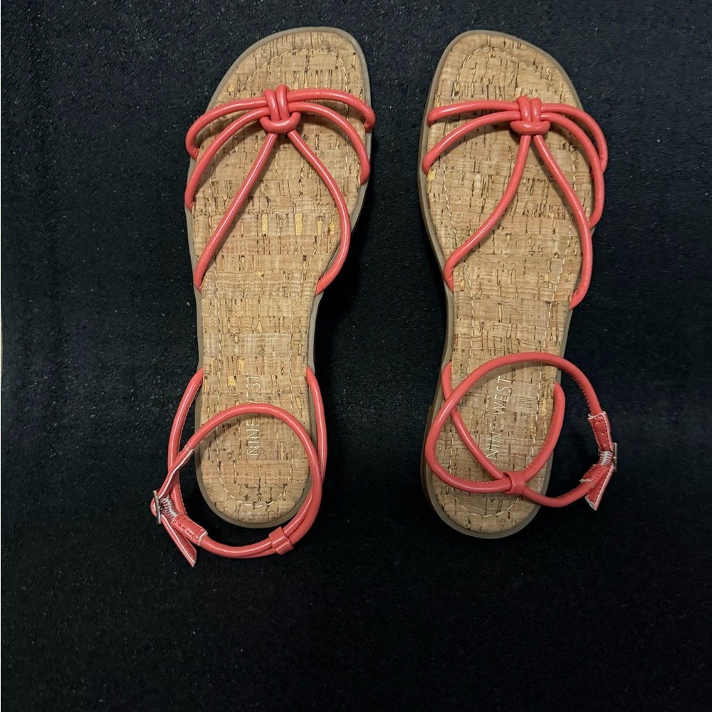 Nine West Pink Sandals Minimalist Design